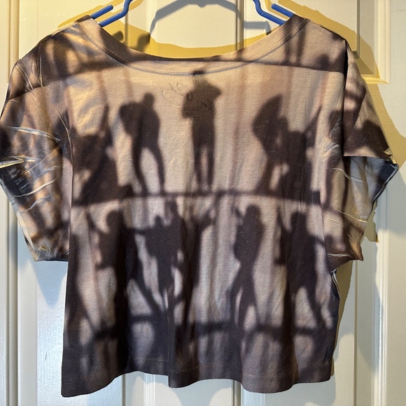 Forever 21 Elvis Off-the-Shoulder Crop Top Size S - Picture 3 of 3